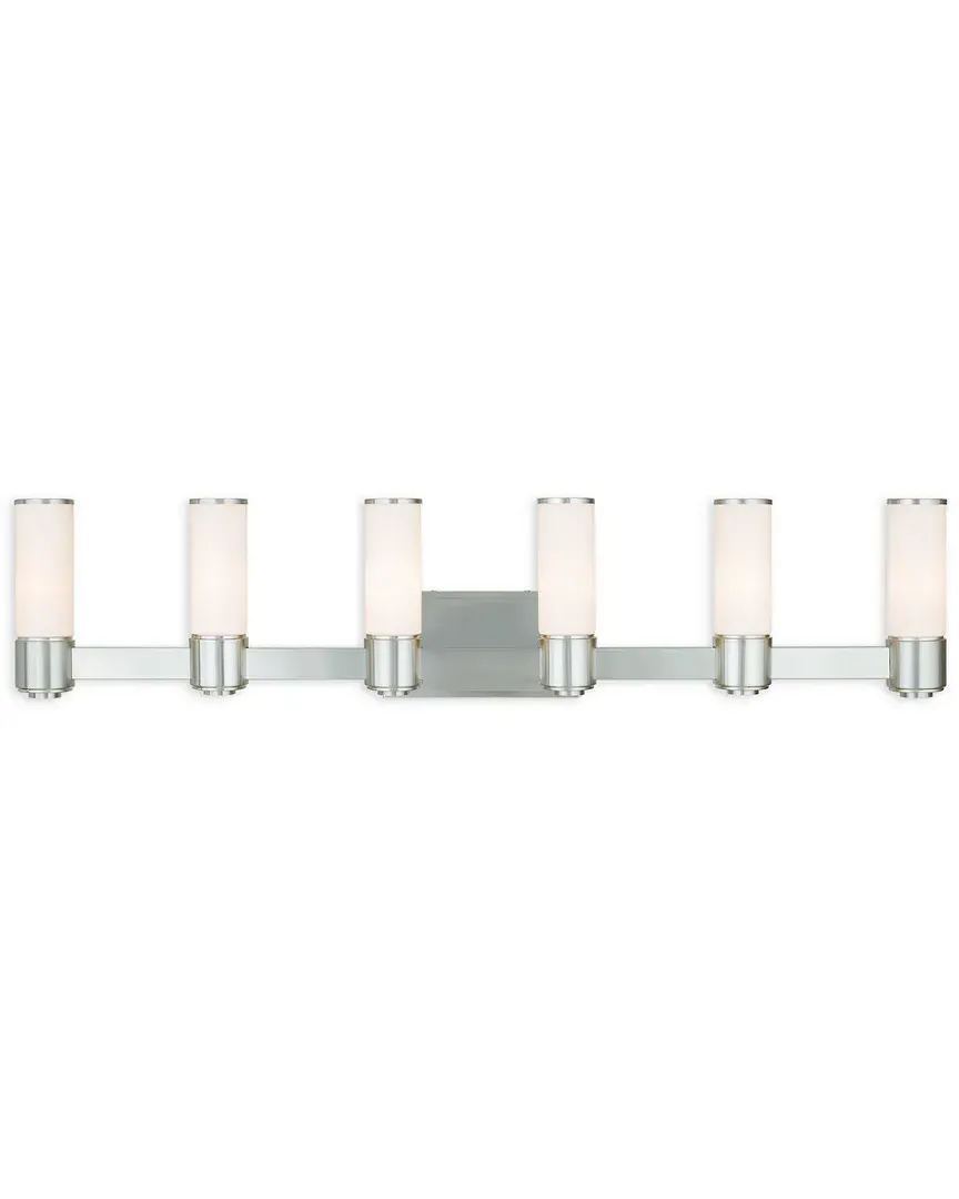 Weston 6-Light Wall Sconce - Brushed Nickel, Steel
