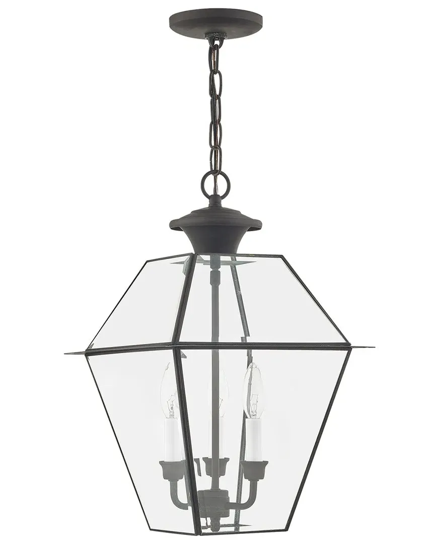 Westover 3-Light Outdoor Chain Lantern - Charcoal image