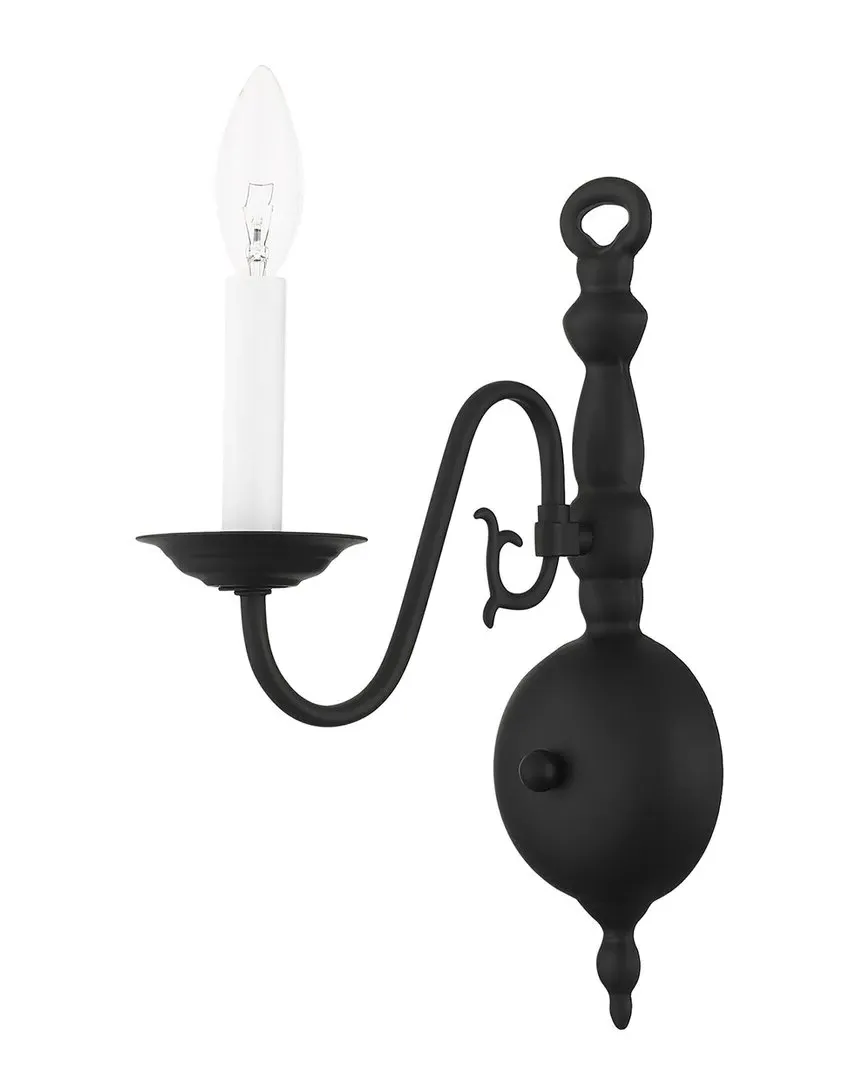 Williamsburg 1-Light Wall Sconce - Black, Steel image