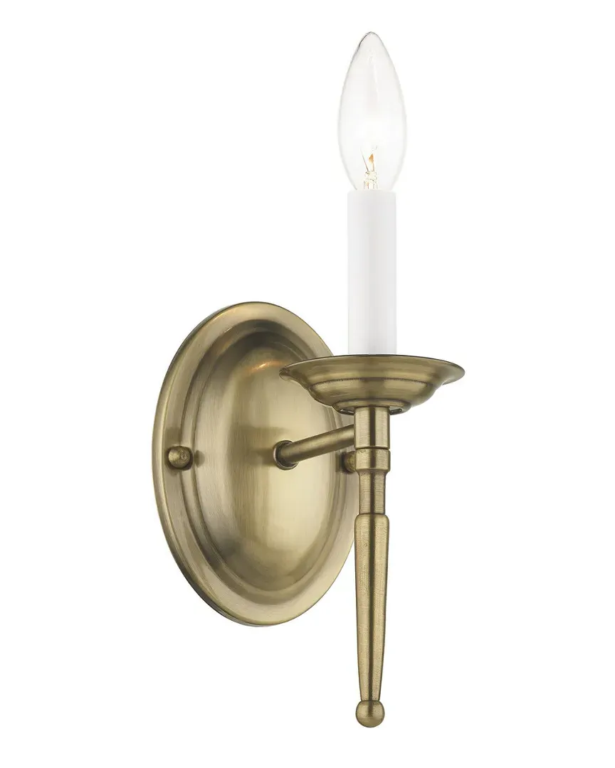 Williamsburgh 1-Light Wall Sconce - Antique Brass, Steel