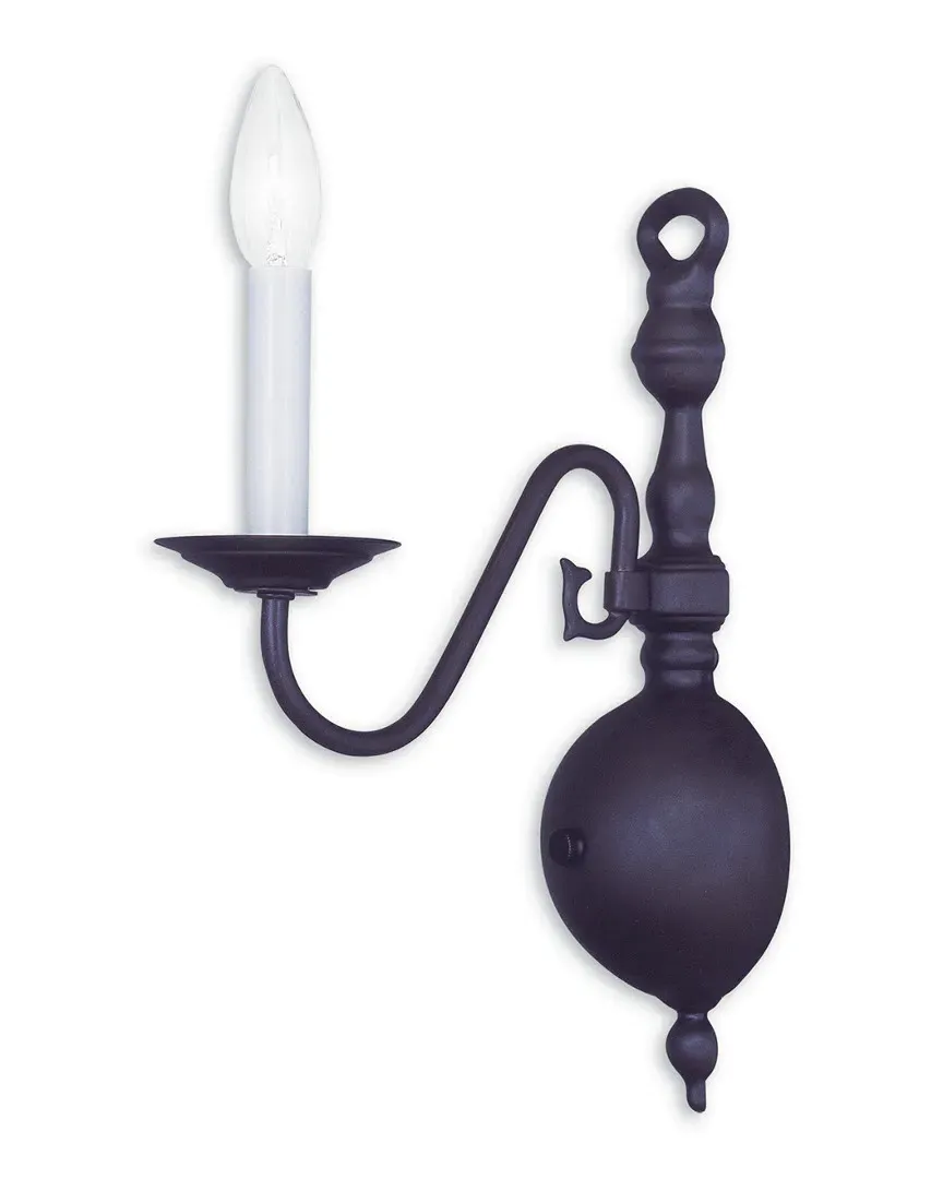 Williamsburgh 1-Light Wall Sconce - Bronze, Steel