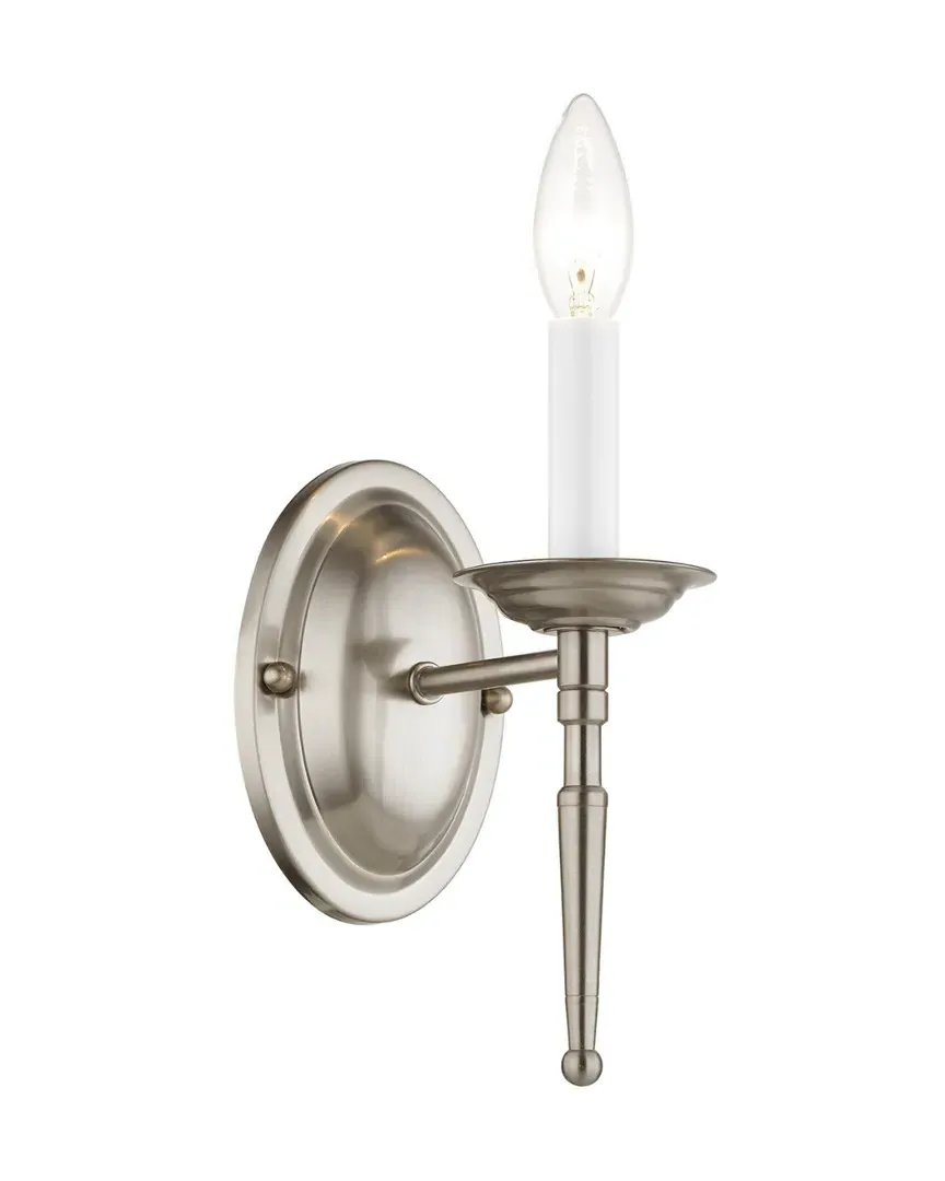 Williamsburgh 1-Light Wall Sconce - Brushed Nickel, Steel