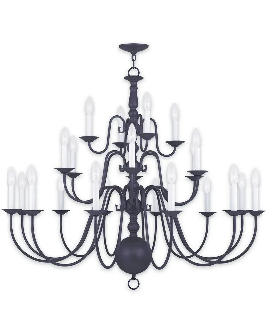 Williamsburgh 22-Light Chandelier - Bronze, Steel image