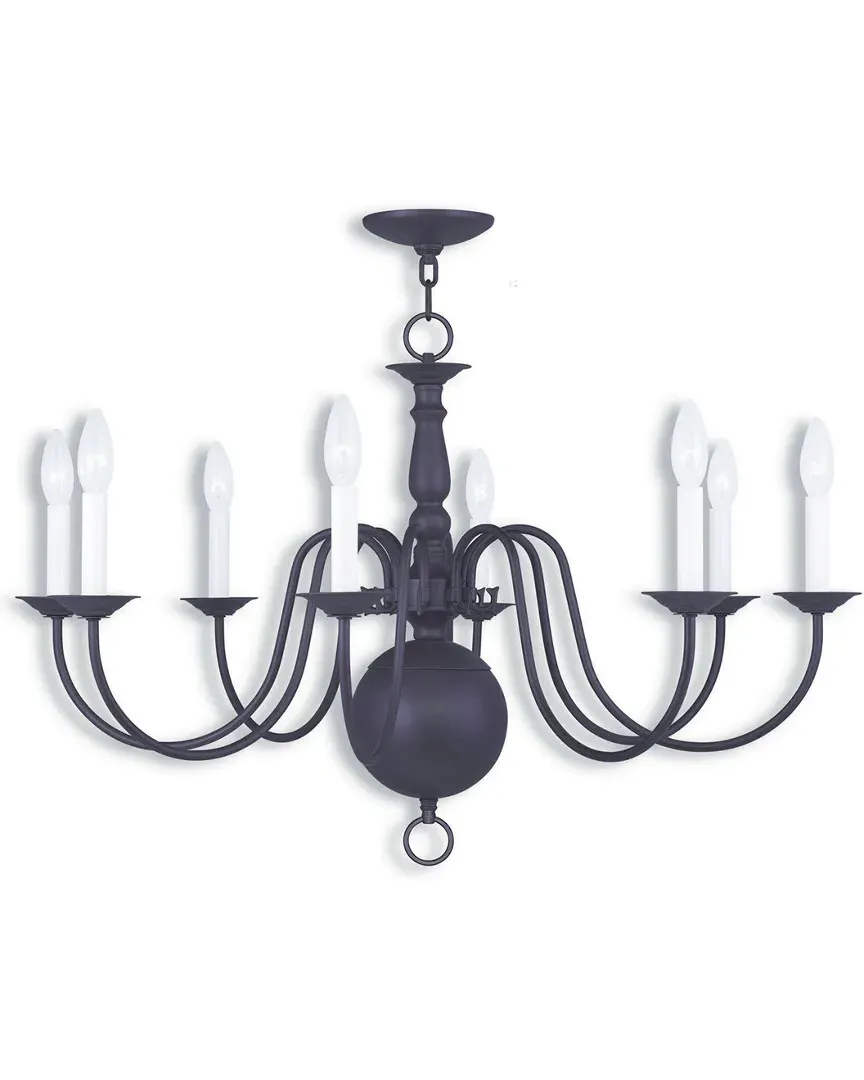 Williamsburgh 8-Light Chandelier - Bronze, Steel image