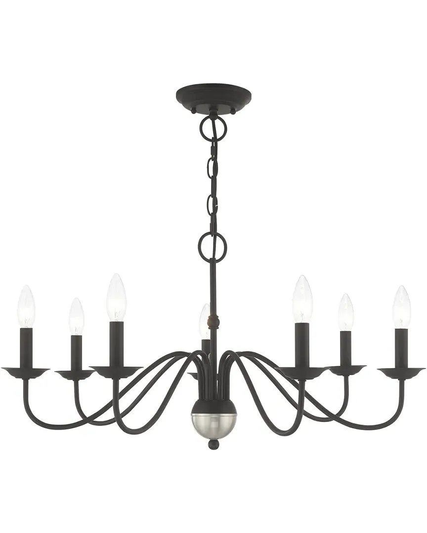 Windsor 7-Light Chandelier - Black, Steel image
