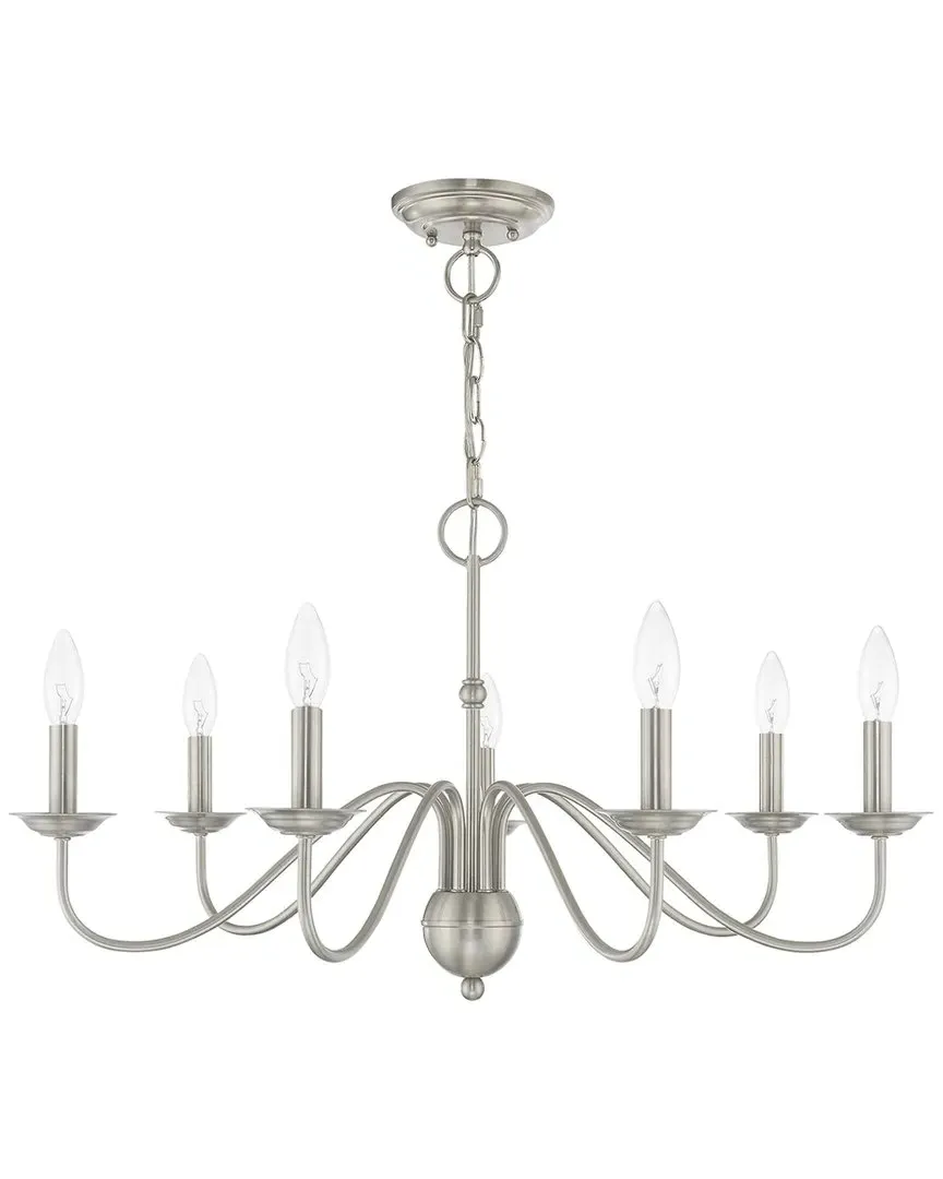 Windsor 7 Light Chandelier - Brushed Nickel, Steel image