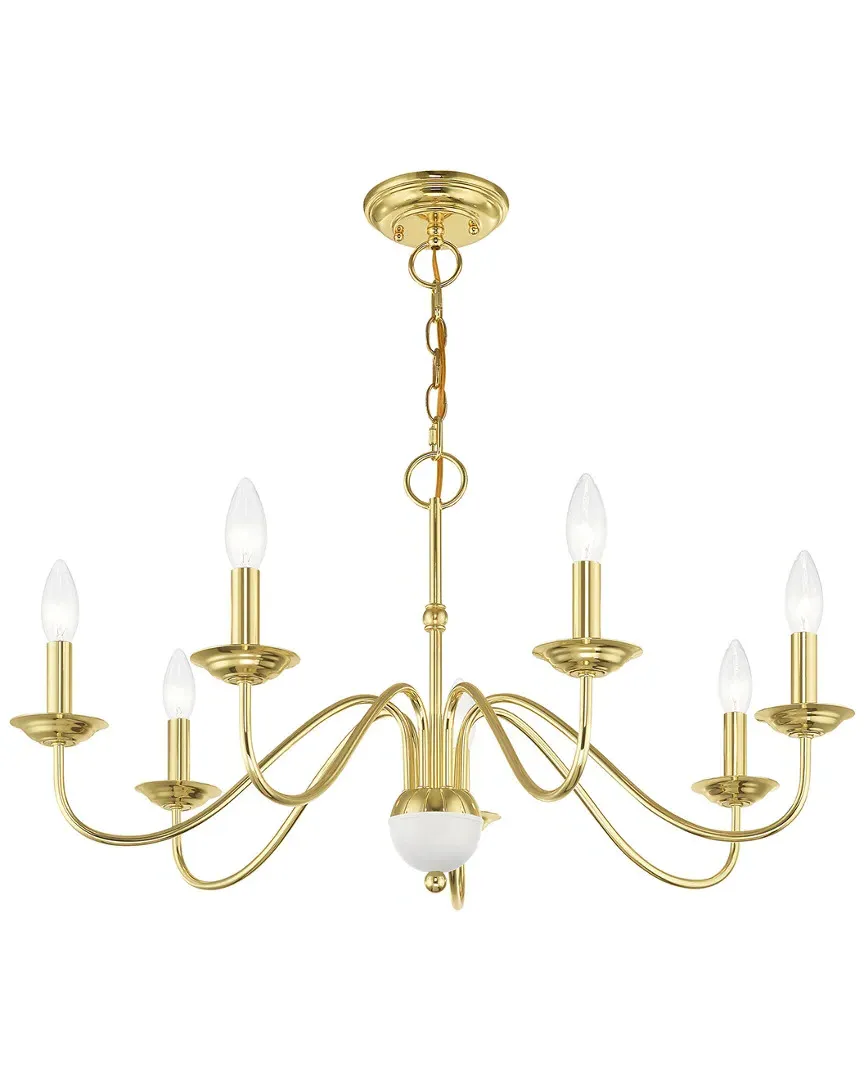 Windsor 7-Light Chandelier - Polished Brass, Steel