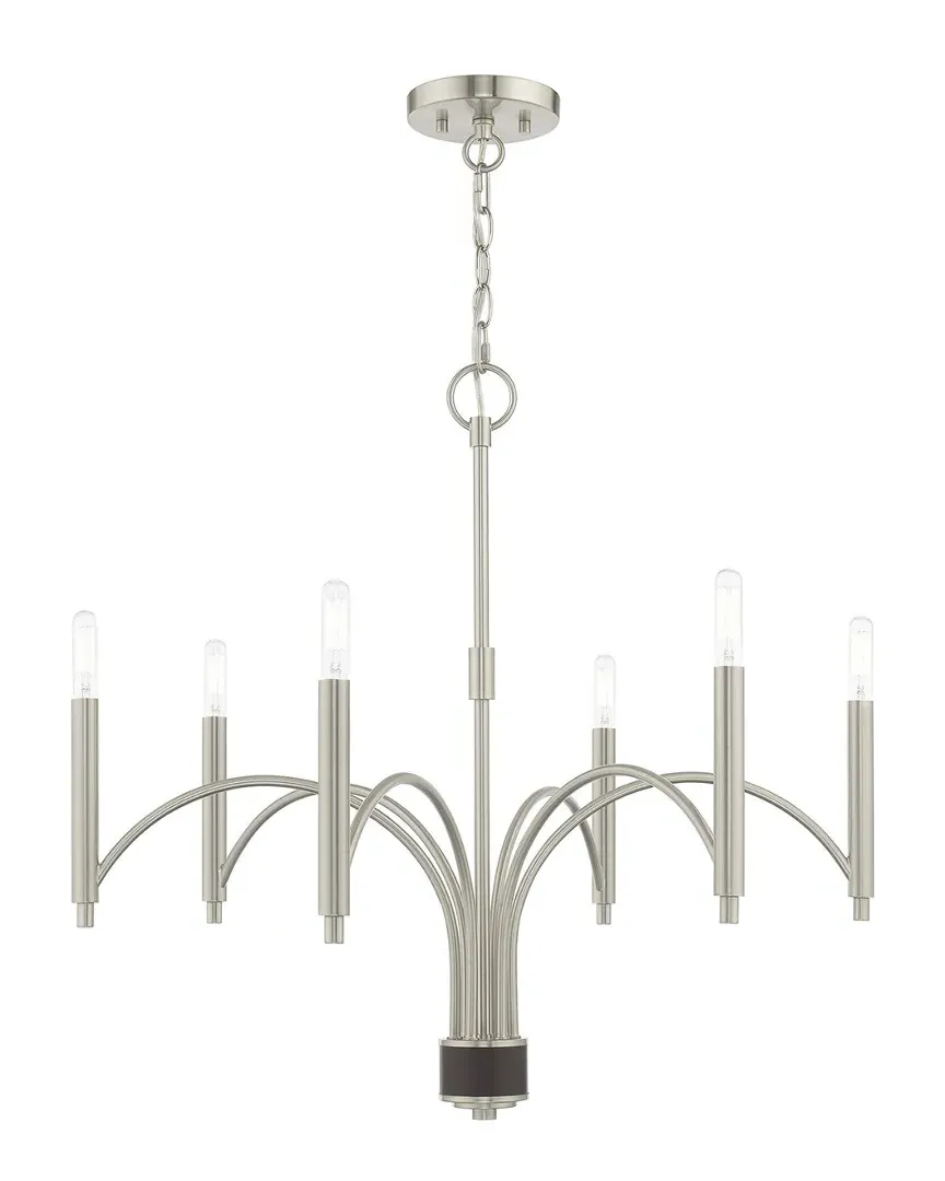 Wisteria 6-Light Chandelier - Brushed Nickel, Steel image
