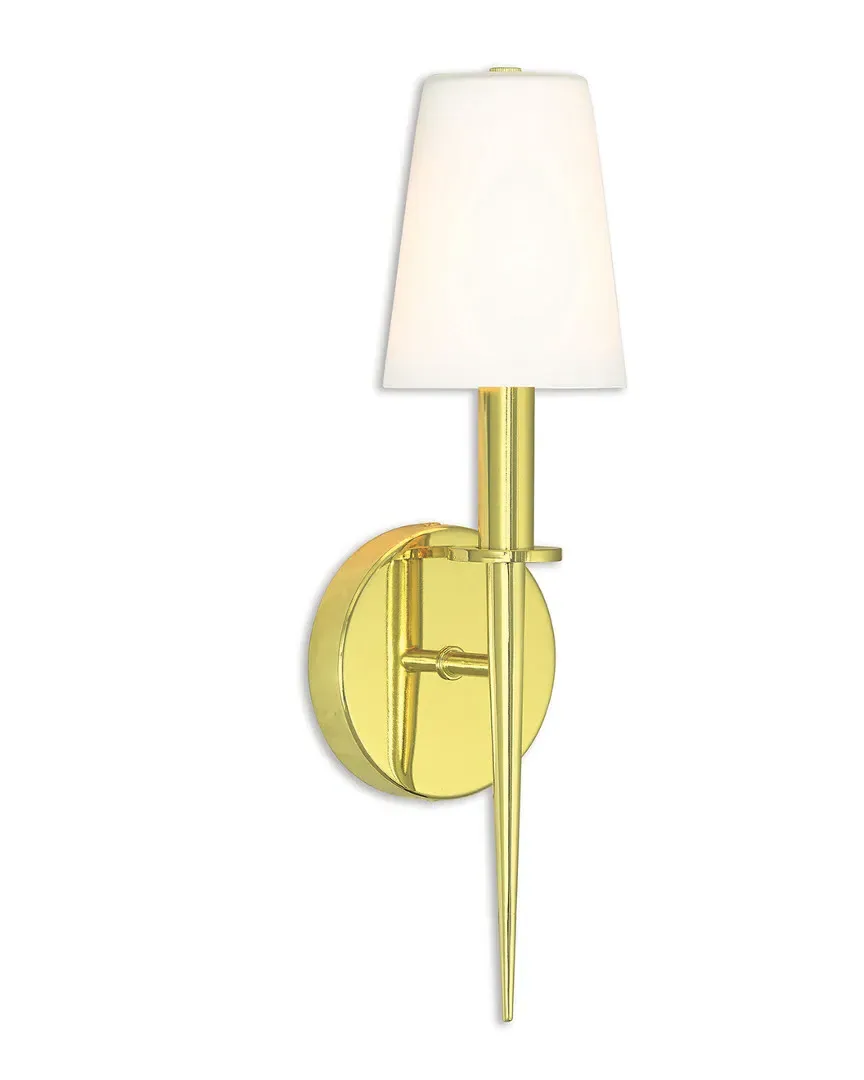 Witten 1 Light Wall Sconce - Polished Brass, Steel