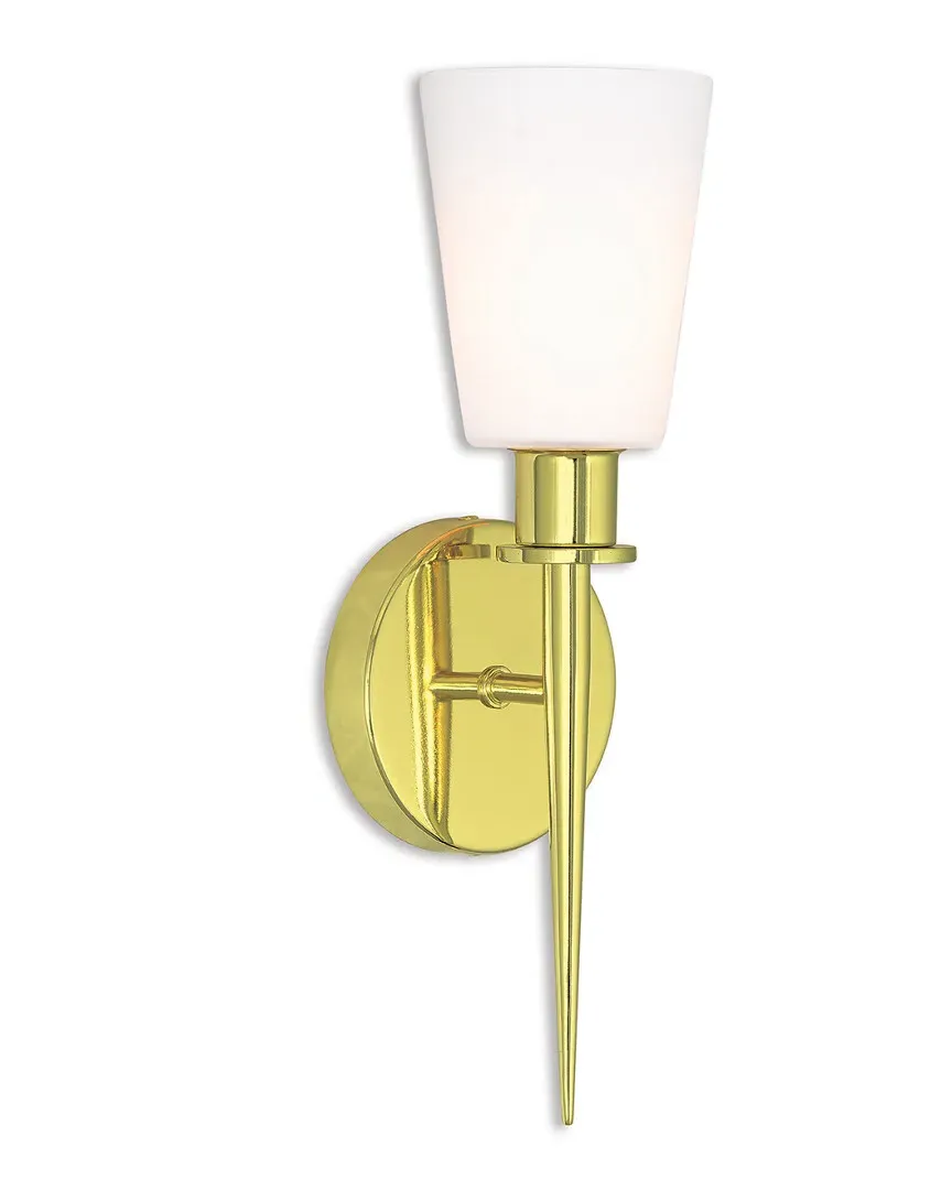 Witten 1 Light Wall Sconce - Polished Brass, Steel