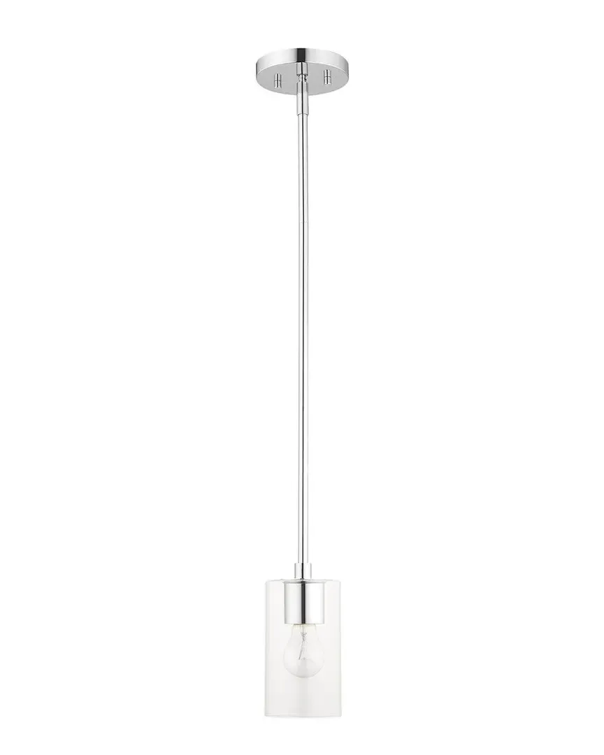 Zurich 1-Light Pendant - Polished Chrome, Clear Glass image