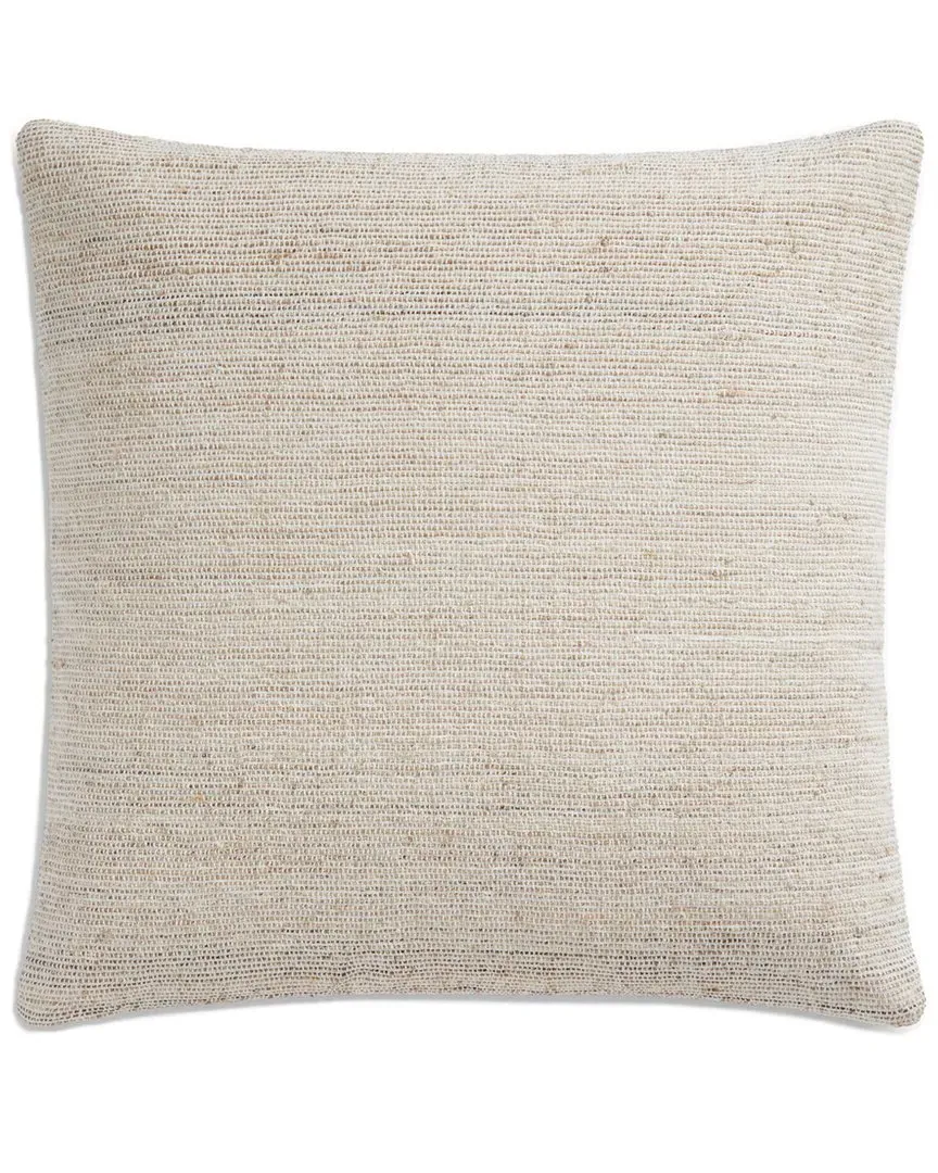 18in x 18in Throw Pillow with Removable Cover - Brown, Hemp