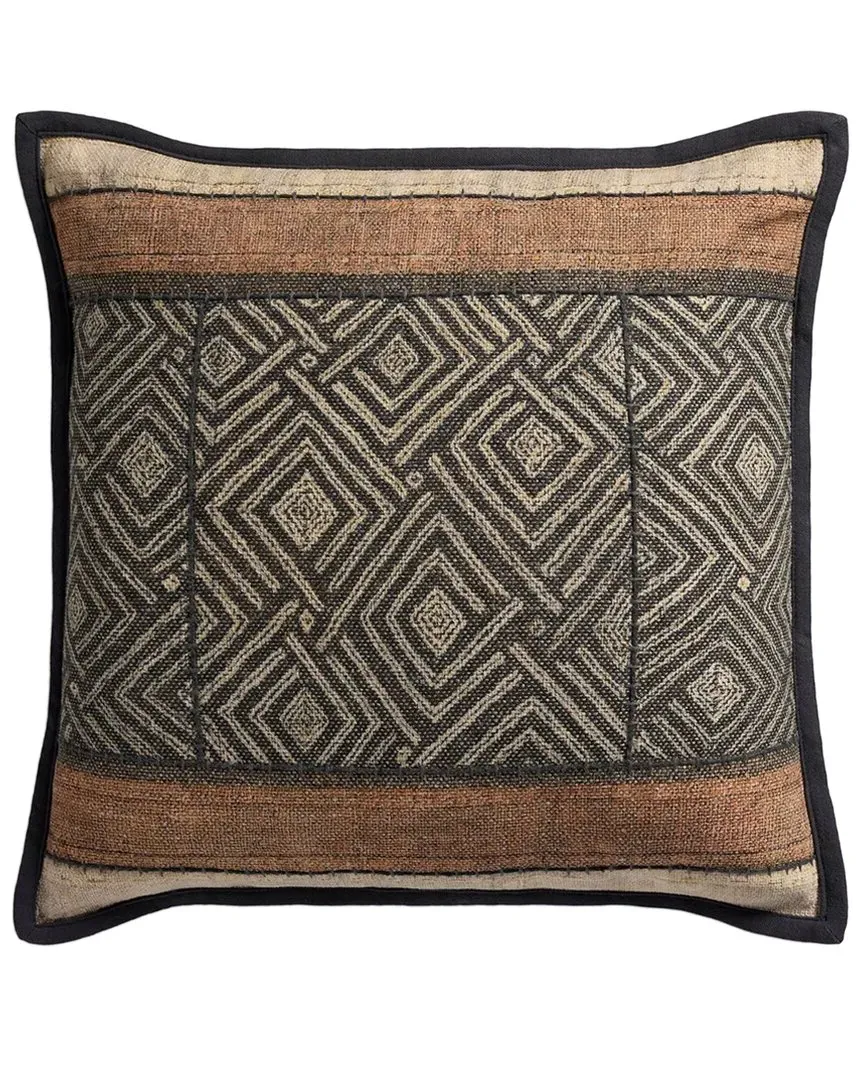 18x18in Pillow Cover with Down Insert - Multicolor