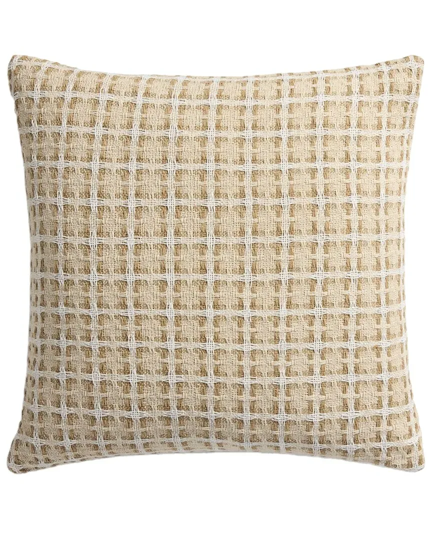 20x20in Pillow Cover with Down Insert - Natural, Cotton