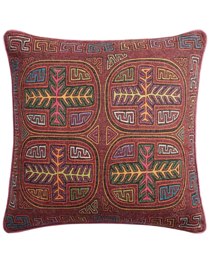 22in Decorative Pillow with Removable Cover - Berry, Cotton image