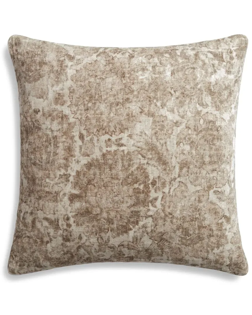 22in Decorative Pillow with Removable Cover - Natural, Cotton