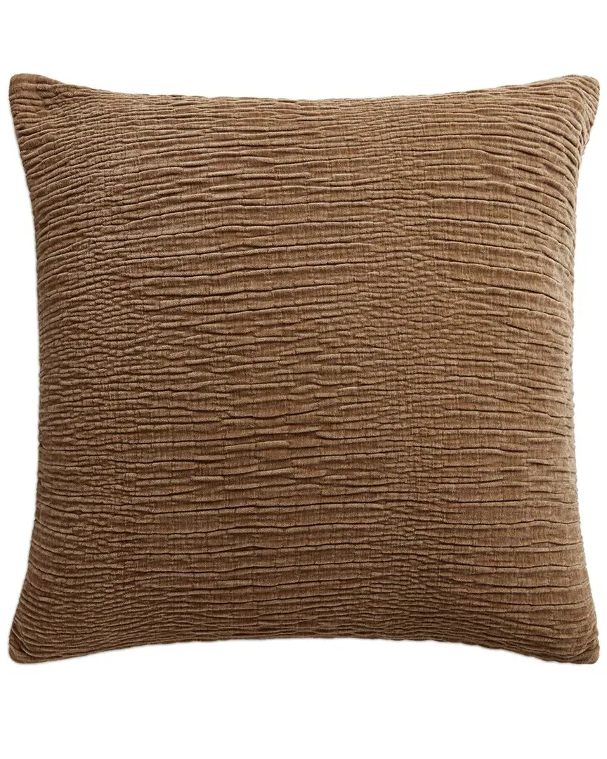 22in Square Throw Pillow with Cover - Brown, Polyester