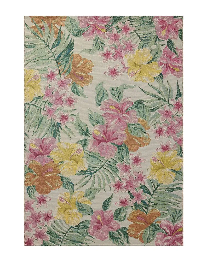 Botanical Indoor/Outdoor Accent Rug - Ivory