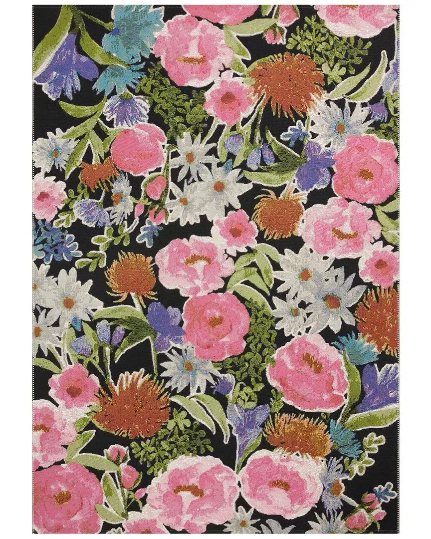 Botanical Rug - Black, Polypropylene image