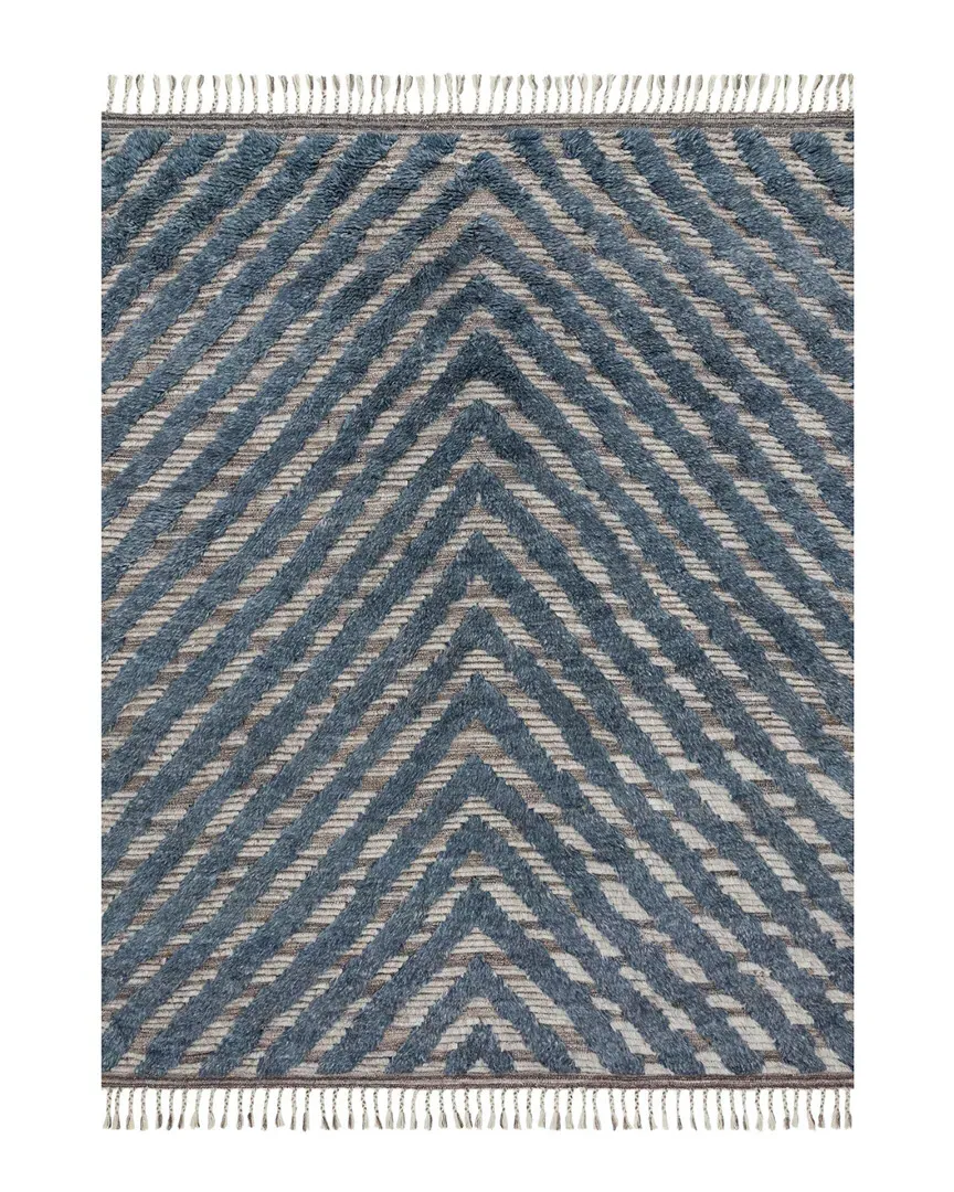 Khalid Hand Knotted Rug - Blue, Wool image