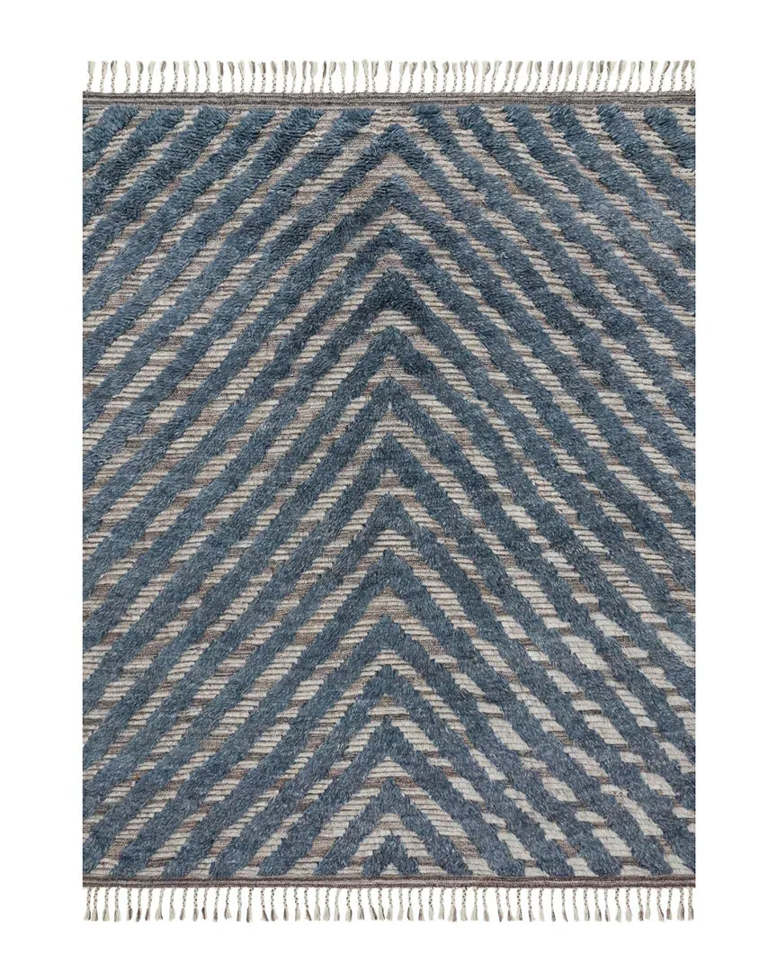 Khalid Hand Knotted Rug - Blue, Wool