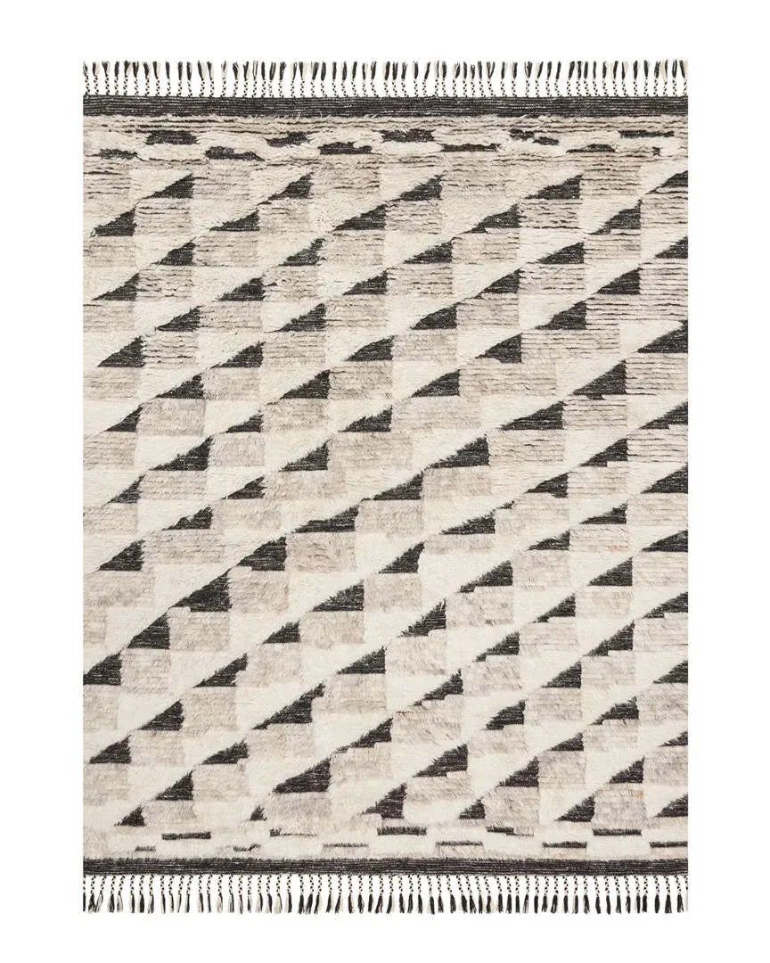 Khalid Hand Knotted Rug - Natural, Wool