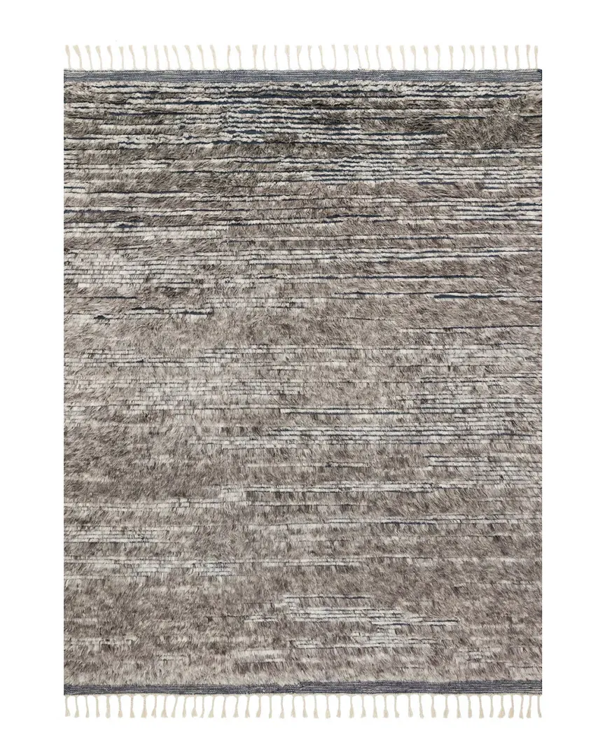 Khalid Hand Knotted Rug - Pewter, Wool