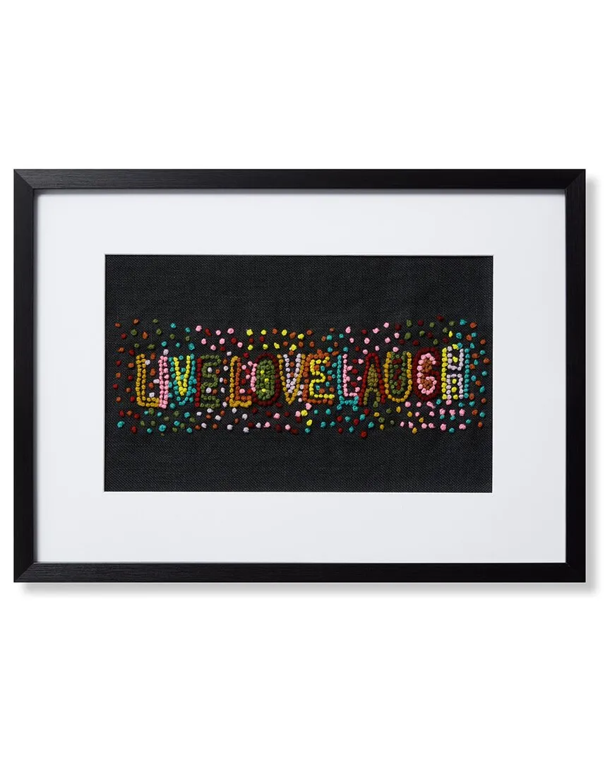 Live, Love, Laugh Wall Art - Black image