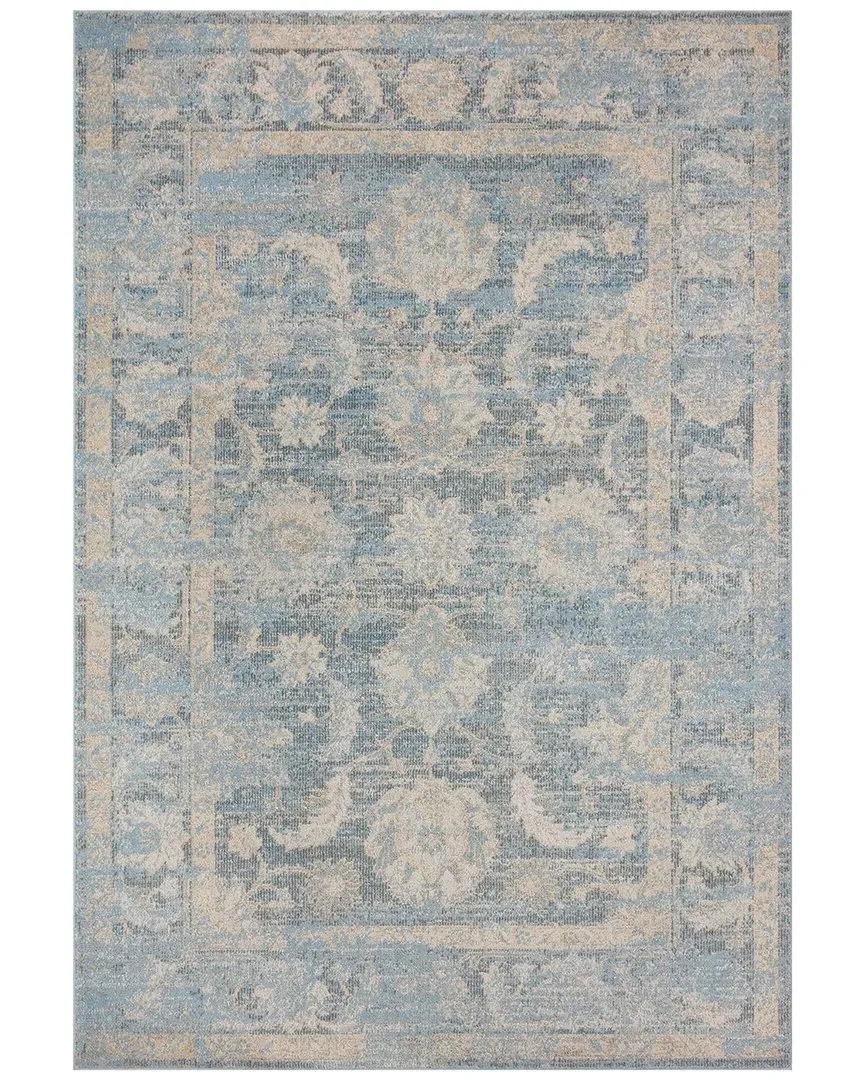 Odette Area Rug - Blue, Polyester