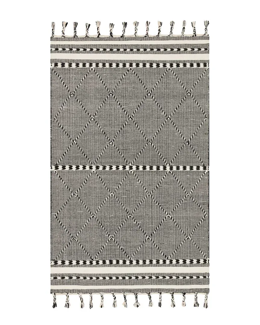 Sawyer Hand-Loomed Rug - Black, Wool image