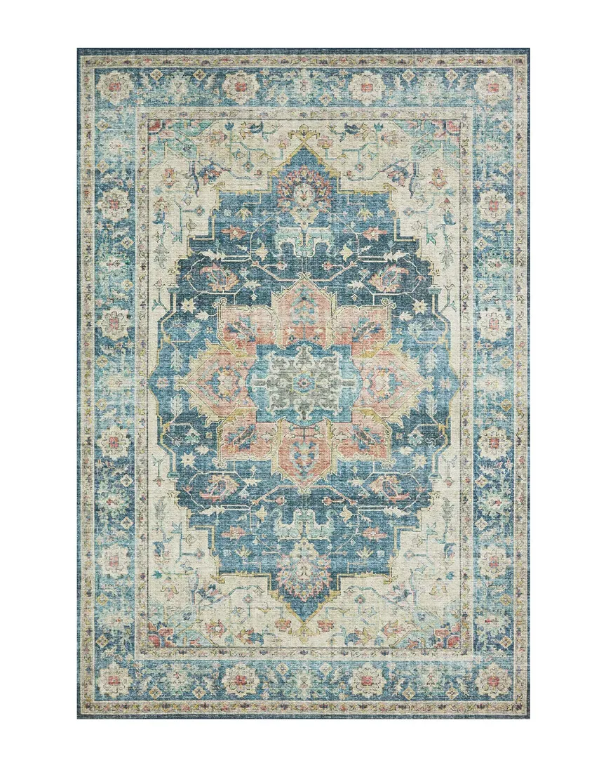 Skye Power Loomed Rug - Ocean Multi