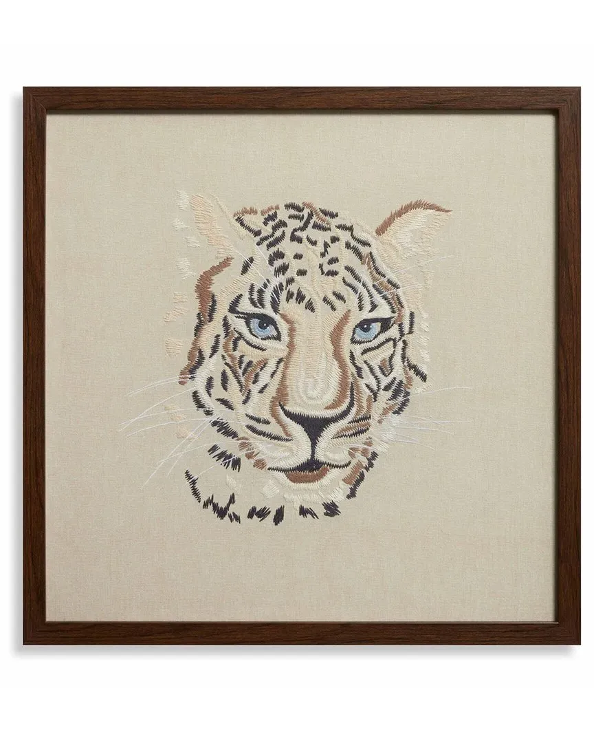 Tiger Wall Art - Beige, Mahogany image