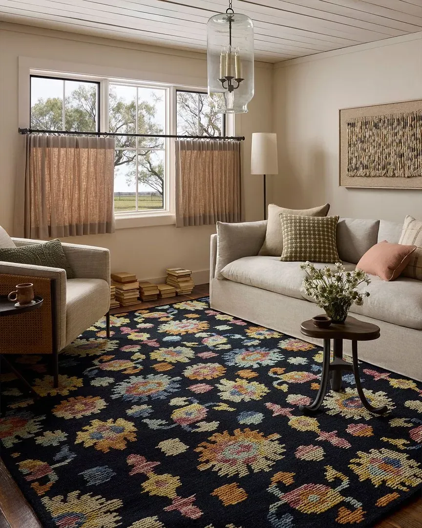 Tilly Wool Area Rug - Midnight