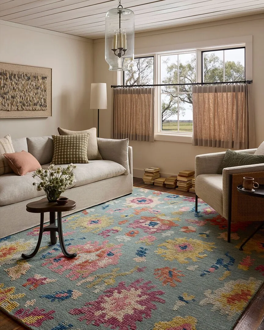 Tilly Wool Area Rug - Spa