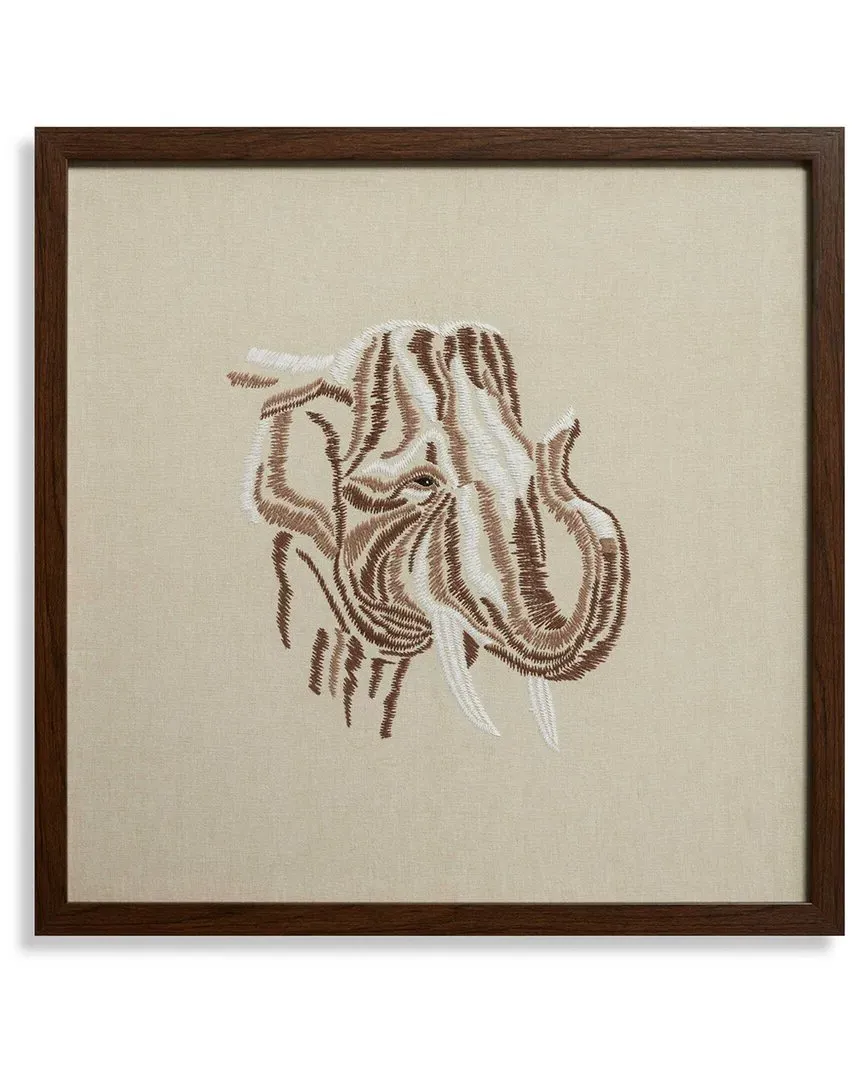 Tisk Tusk Square Wall Art - Beige, Mahogany image