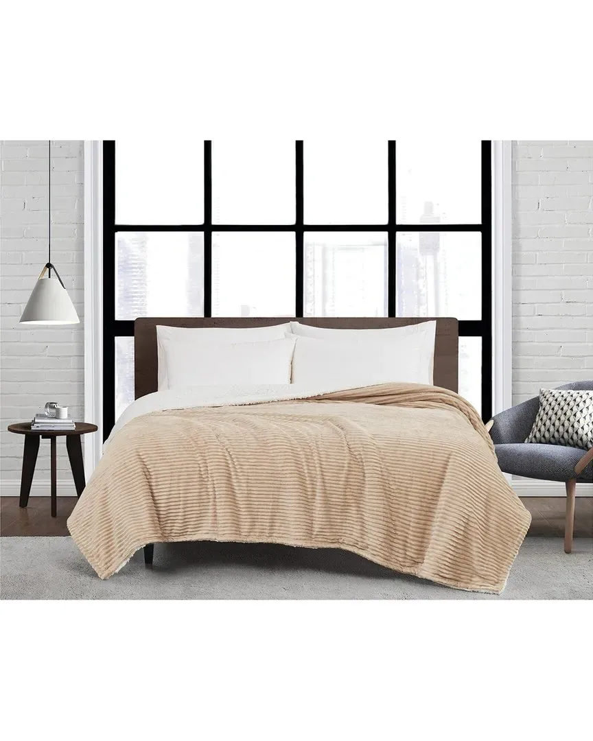 Corduroy Blanket - Tan, Polyester