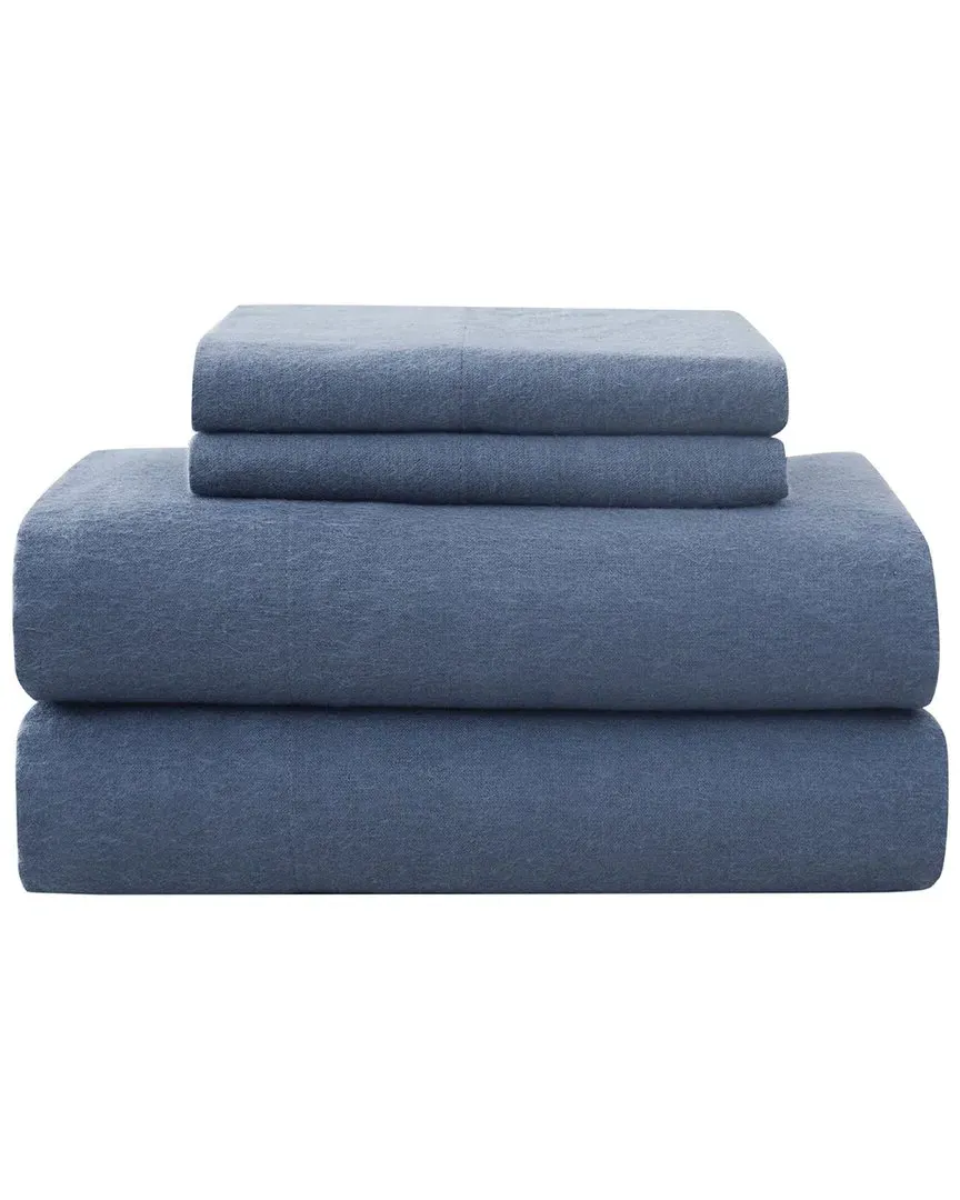Flannel Sheet Set - Blue, Cotton