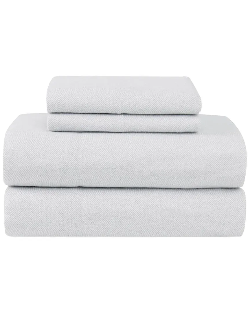 Flannel Sheet Set - White image