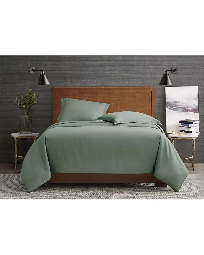 Garment Wash Duvet Cover Set - Green, Microfiber