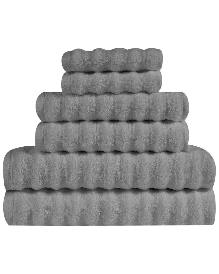 Zero Twist 6pc Towel Set - Grey, Cotton image