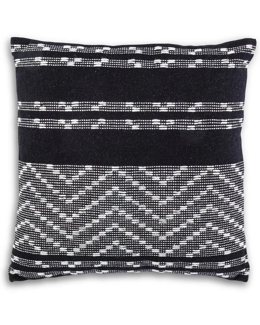 18In Square Accent Pillow - Black, Cotton image