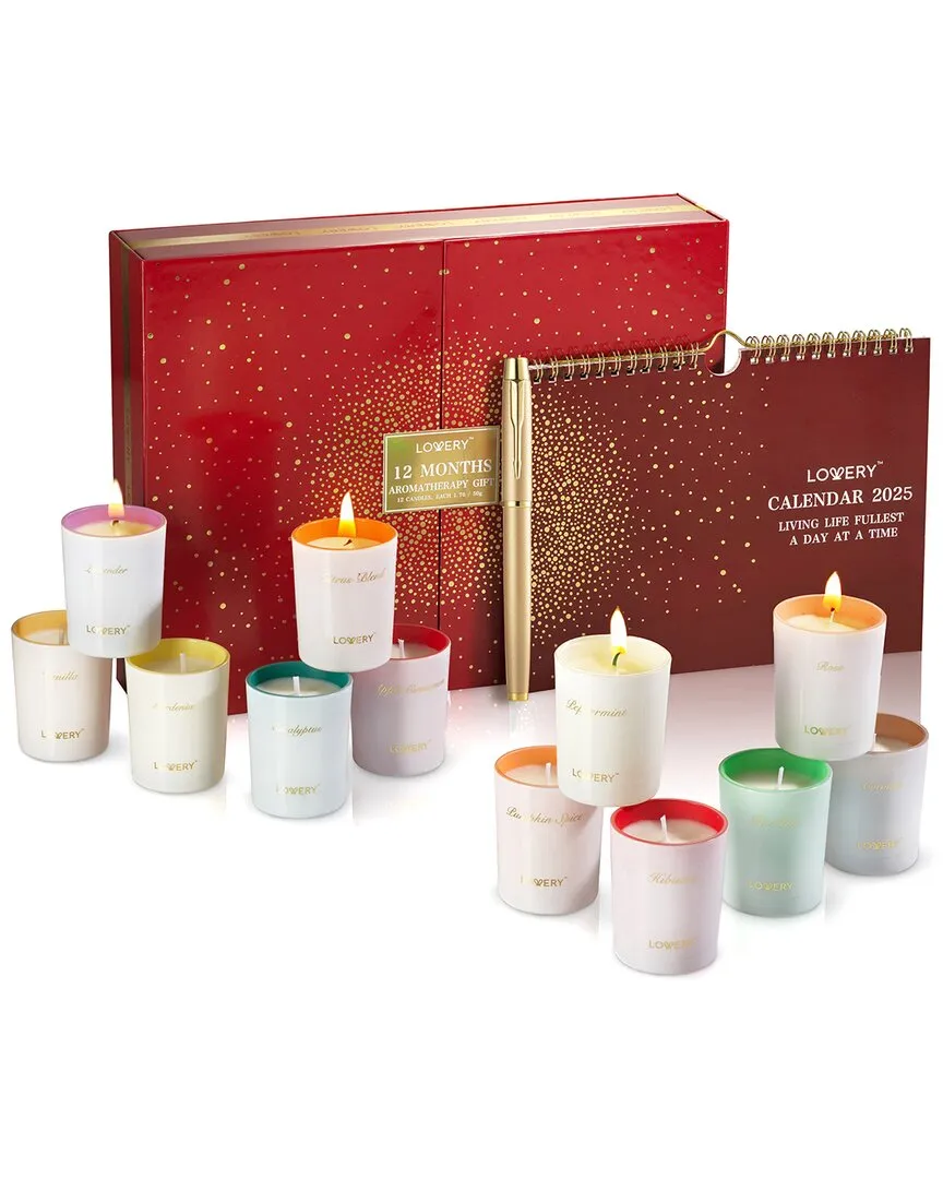 15pc Candle Gift Set with Calendar - Soy Wax