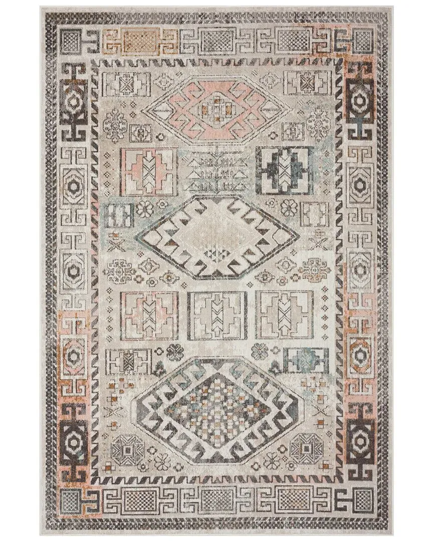 Anica Geometric Indoor/Outdoor Area Rug - Cream image