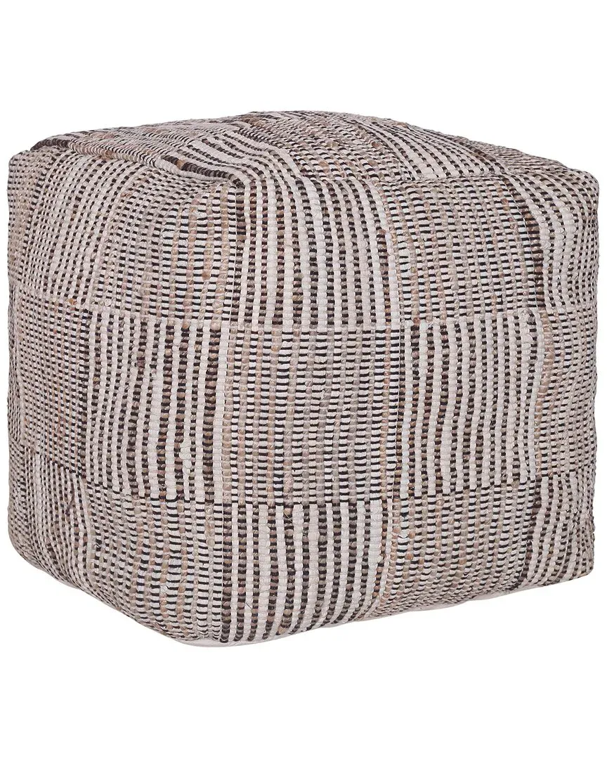 Anna Cube Pouf - Natural/Cream, Cotton/Jute image