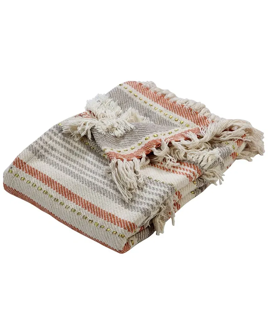 Arizona Sunset Throw Blanket - Rust, Cotton image