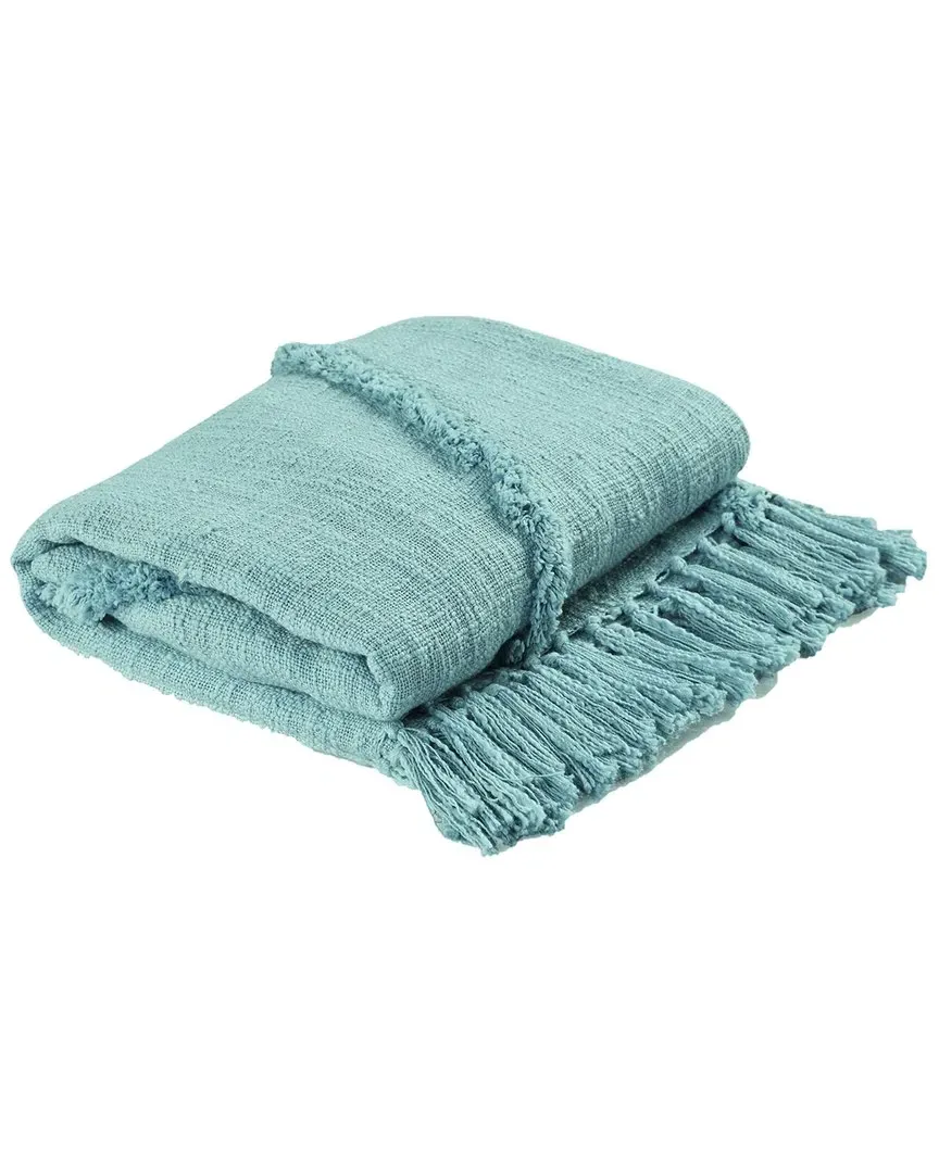 Bohemian Basics Diamond Tufted Throw Blanket - Blue, Cotton