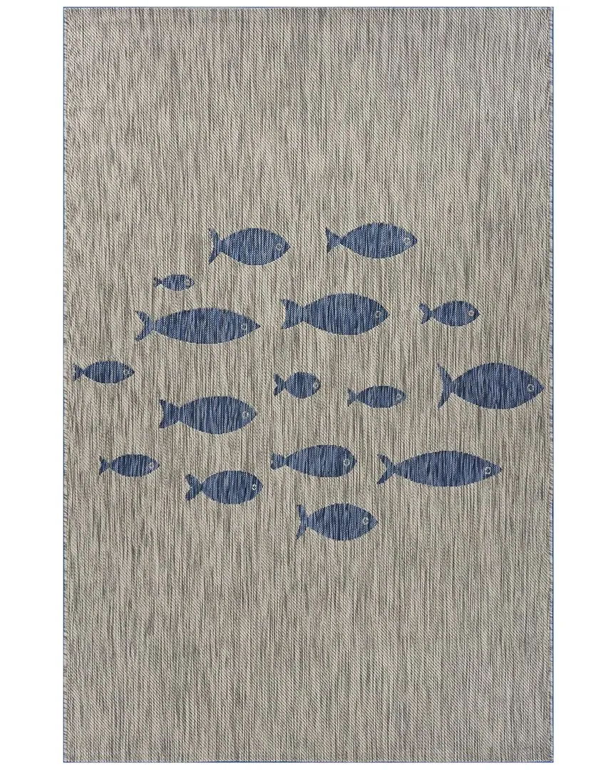 Catalina Indoor/Outdoor Rug - Gray, Polypropylene