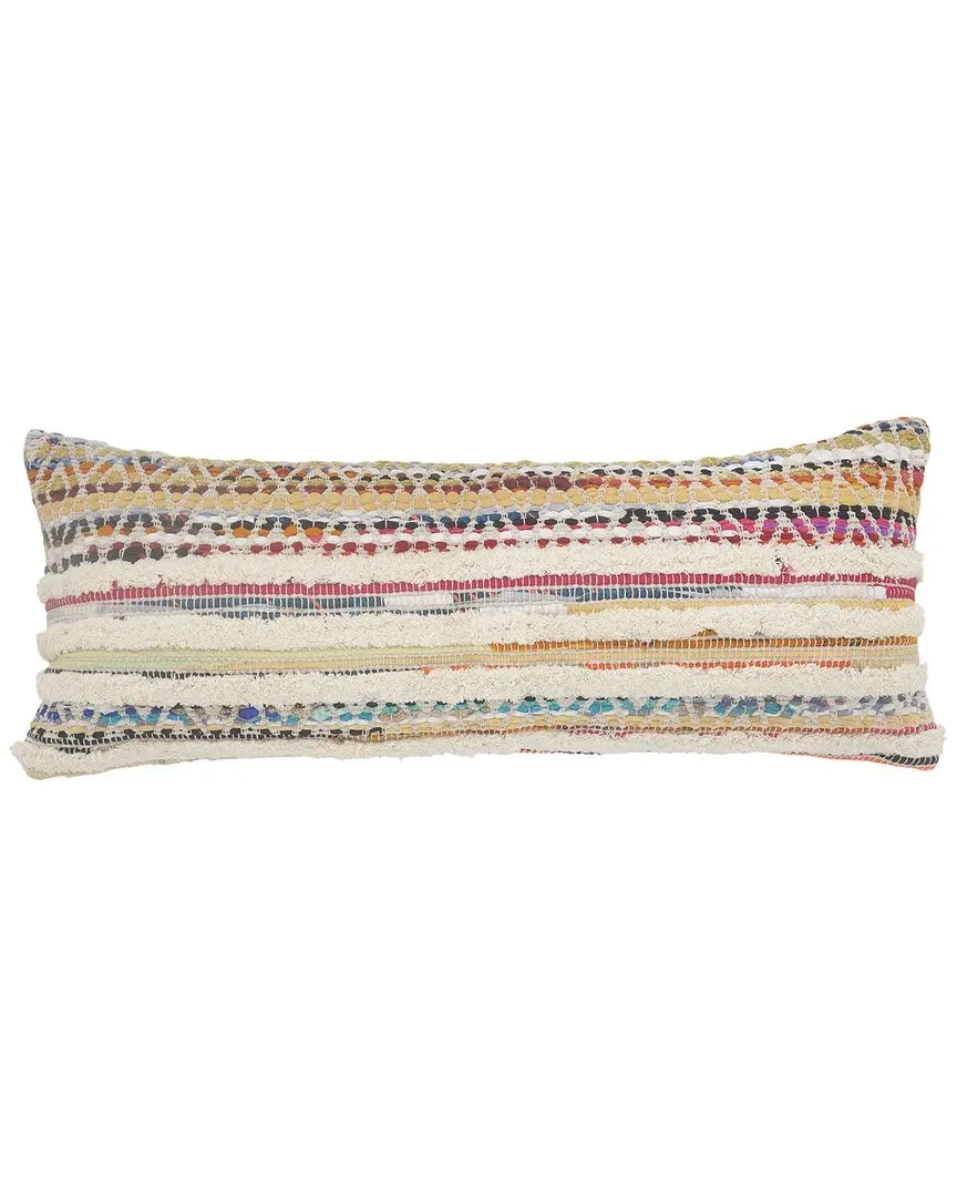 Chindi Chevron Striped Lumbar Pillow - Cotton