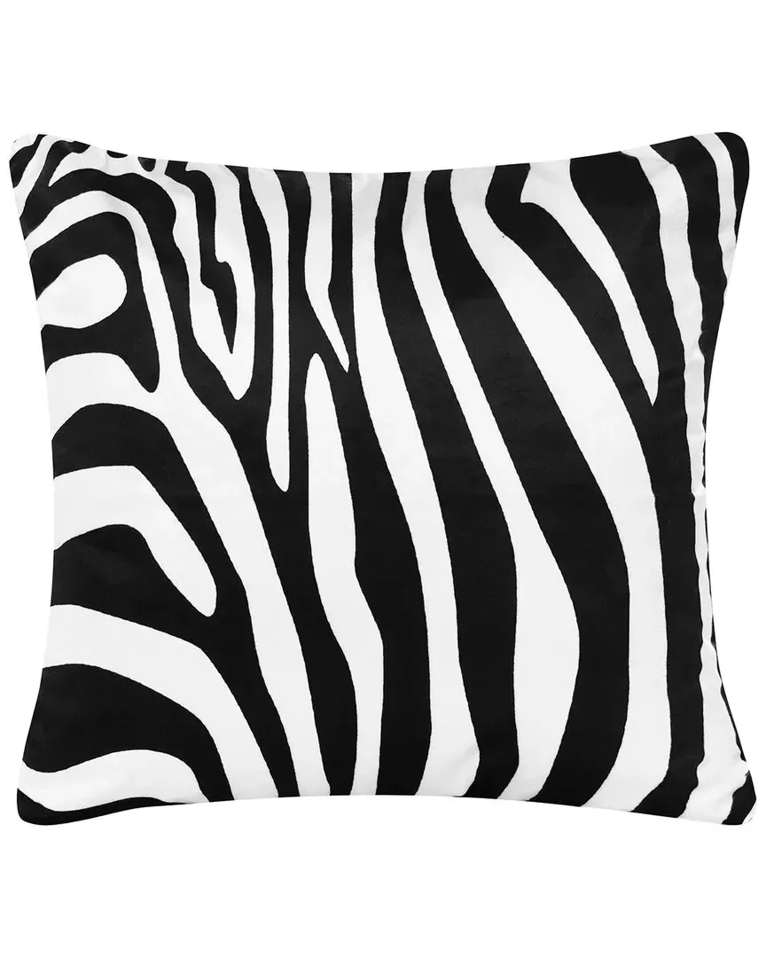 Daniela Handmade Throw Pillow - Black, Polyester Velvet image