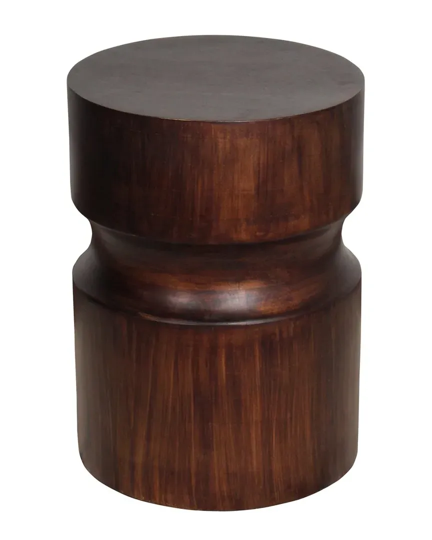 Hanna Drum Side Table - Brown, Mango Wood image